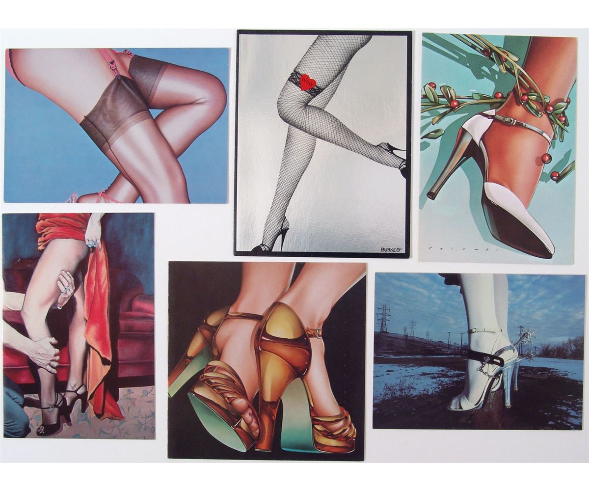 Vtg 1970s Risque Greeting Cards STOCKINGS & HIGH HEELS