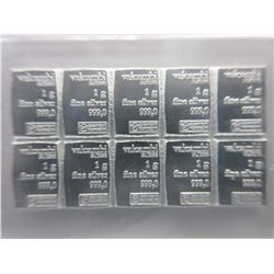 .999 Silver Valcambi Swiss Mint Bar