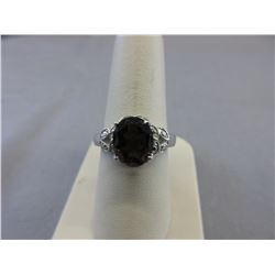 3.5 CT Brown Topaz & Diamond Dinner Ring
