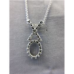 Sterling Silver "XO" Design Necklace