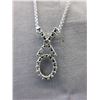 Image 1 : Sterling Silver "XO" Design Necklace