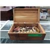 Image 2 : Estate Cedar Jewelry box & Contents