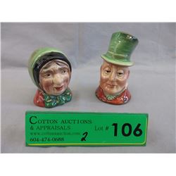 Hand painted Beswick salt & pepper shakers