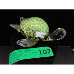 Crystal art glass Turtle