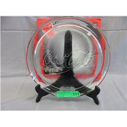 13" Glass Coca-Cola platter