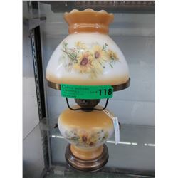 Vintage electric glass lamp