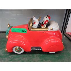 Fitz & Floyd "Christmas Car" cookie jar