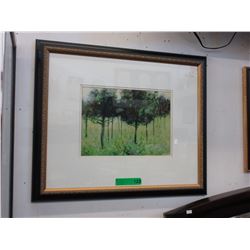 Well framed double matted print