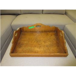 Large vintage wood tray