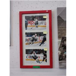 Autographed & framed hockey pictures
