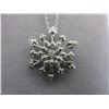 Image 1 : Diamond-set Snowflake Design Pendant & Chain