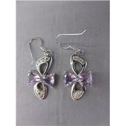 New Amethyst & Diamond Earrings