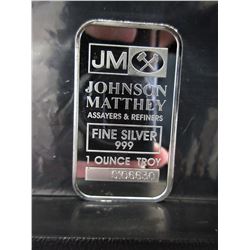 Johnson Matthey Silver Investors Bar