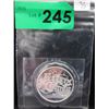 Image 3 : Merry Christmas Silver Art Round