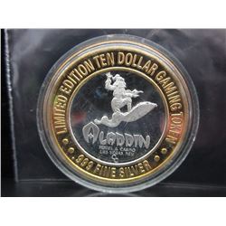 The Aladdin Casino $10 Gaming Token.