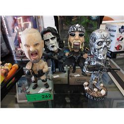 4 Bobble Head figurines - 9" Tall