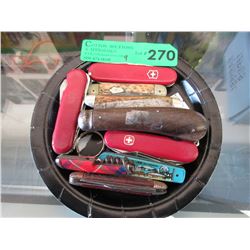 9 Used folding & pen knives