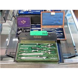 4 Vintage precision drafting & measuring tools