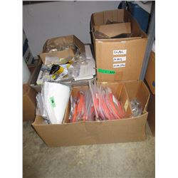 4 Boxes of new electronic wires, connectors & more