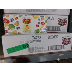 Case of Jelly Belly "Sours" gift boxes.
