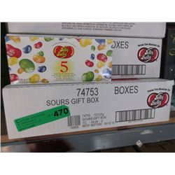 Case of Jelly Belly "Sours" gift boxes.