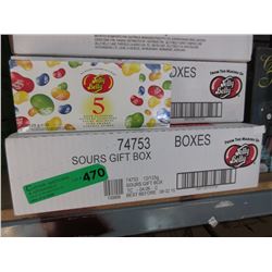 Case of Jelly Belly "Sours" gift boxes.