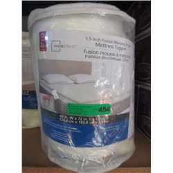 Double size Memory Foam mattress topper
