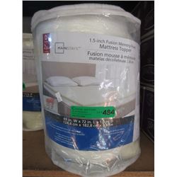 Double size Memory Foam mattress topper