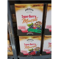 3 Cases of Jordan's "Super Berry" cereal