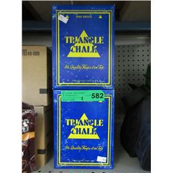 2 Boxes of new pool cue chalk