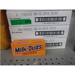 6 Cases of Milk Duds chewy caramel candy
