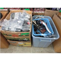 3 Boxes of used cordless phones