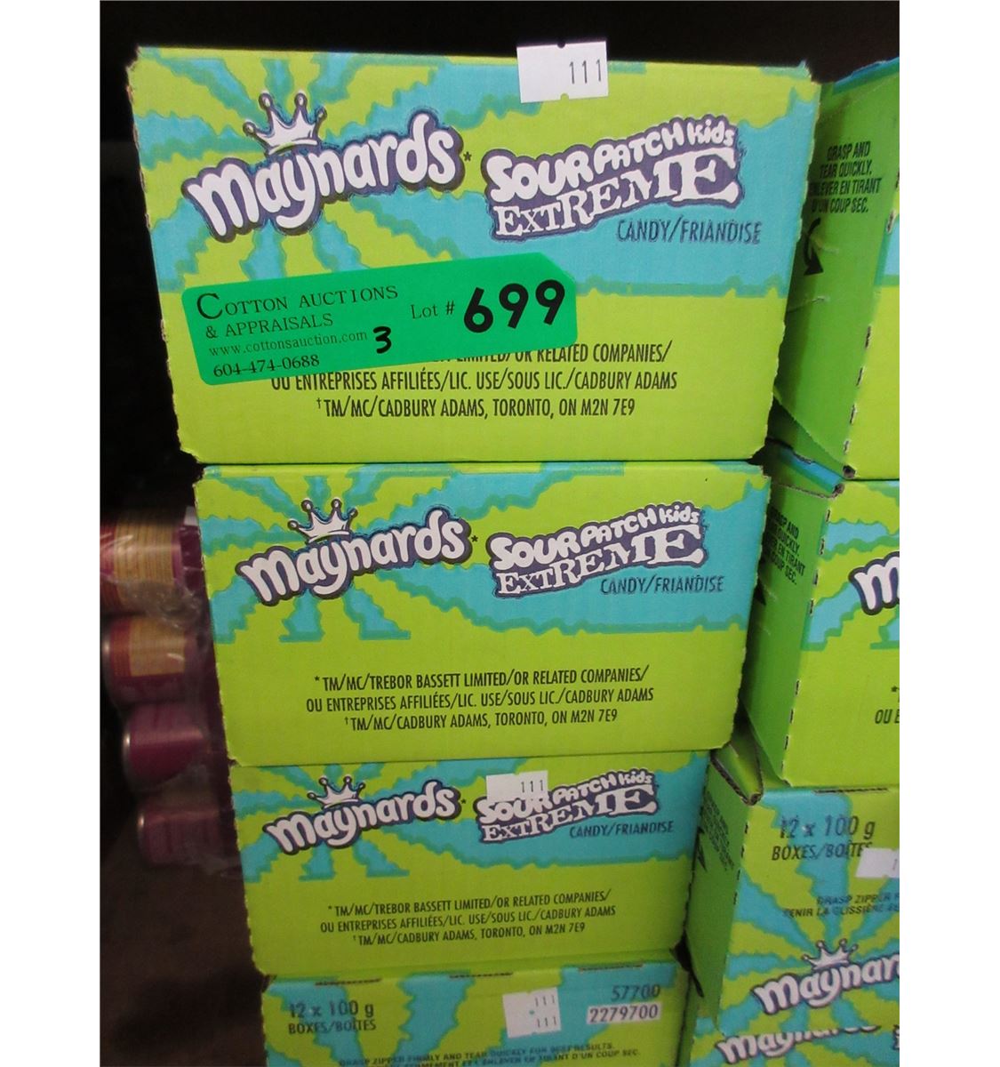 Maynard Candy 3 Cases of Maynards