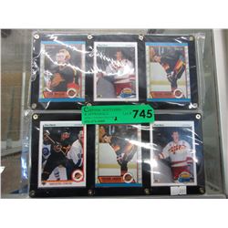 6 Rookie hockey cards