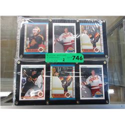 6 Rookie hockey cards