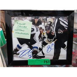 Autographed Sidney Crosby & Nathan Mackinnon photo