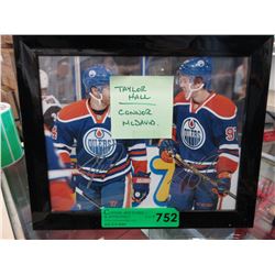 Autographed Taylor Hall & Connor McDavid photo