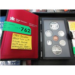 1985 Canadian proof set with silver dollar