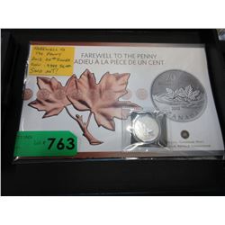 2012 "Farewell to the Penny" $20 Silver coin