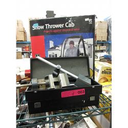 3 Machinists clamps & snow thrower cab