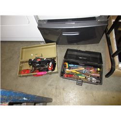 2 Small used toolboxes & contents