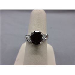 Garnet & Diamond dinner ring
