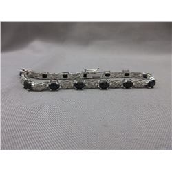 6+ CT Sapphire & Diamond Infinity design bracelet