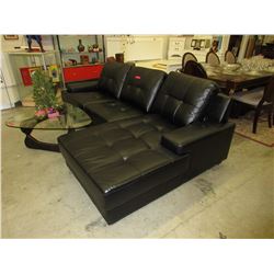NEW - Chaise Sofa - Black