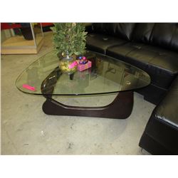 NEW - Glass top coffee table