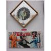 Image 1 : Mirrored Elvis clock & cardboard sign