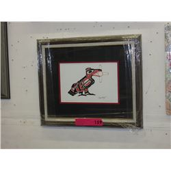 Richard Shorty framed print "Raven Stealing Sun"