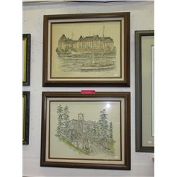 2 Pencil signed limited edition prints