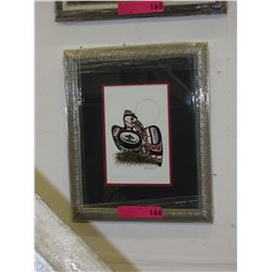 Richard Shorty framed print "Raven" & Little One