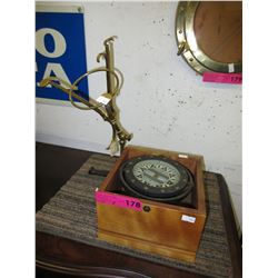 Vintage brass ships compass